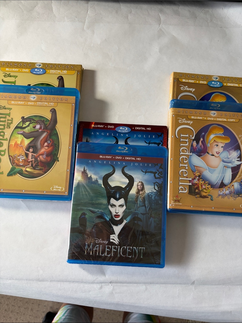 Disney DVDs Maleficent, Cinderella, Jungle Book all new w/slipcovers